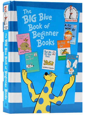 苏斯博士6合1精装合集  英文原版绘本The Big Blue Book of Beginner Books Dr Seuss初学者大蓝书 儿童早教英语启蒙图画书 3-6岁