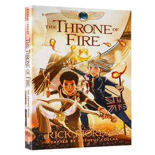 埃及守护神系列2 凯恩与烈焰王座漫画小说英文原版 The Kane Chronicles Book1The Red Pyramid The Graphic Novel 章节桥梁小说