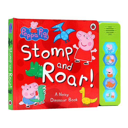 小猪佩奇英文原版纸板发声书