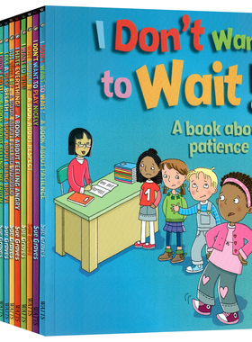 我们的情绪和行为12册 英文原版绘本 Our Emotions and Behavior 情绪管理分享/勇敢/诚实/生气/焦虑/难过/伤心/害怕儿童英语读物