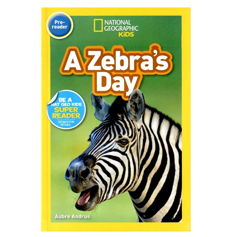 斑马的一天英文原版绘本