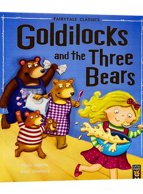 金发姑娘和三只熊 英文原版 Goldilocks and the Three Bears 小老虎经典童话故事绘本 Mara Alperin著作  Little Tiger Press出版