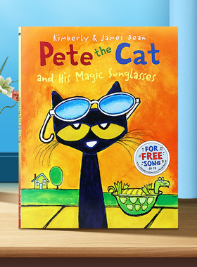 皮特猫和他的魔法太阳眼镜 英文原版绘本 Pete the Cat and his Magic Sunglasses亲子育儿图画故事书平装大开 吴敏兰 Eric Litwin