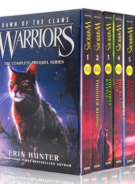 猫武士五部曲族群黎明套装第五部章节英文原版小说 Warriors Dawn of the Clans Box Set Volumes 1-6 艾琳亨特Erin Hunter