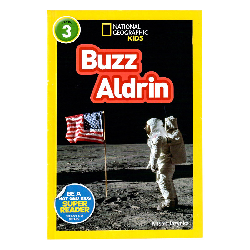 巴兹奥尔德林宇航员英文原版绘本 National Geographic Readers level 3 Buzz Aldrin 美国国家地理分级阅读读物全彩儿童人物传记