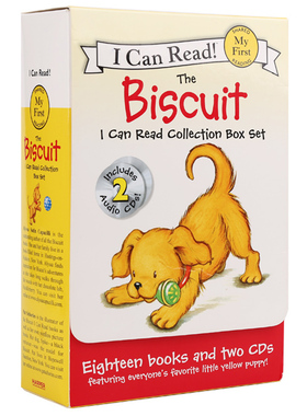 小饼干狗第1阶段My first 18册盒装 I can read Biscuit Phonics Fun 18册+2CD 英文原版绘本 汪培珽书单英语启蒙icanread分级读物