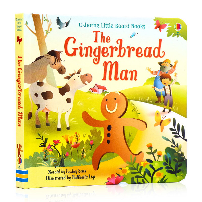 usborne 姜饼人英文原版绘本 the gingerbread man 纸板书little
