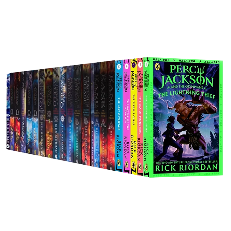 Percy Jackson波西杰克逊 英文原版 进口系列大全套26册合售阿波罗的审判神火之盗奥林匹斯英雄埃及守护神青少年科幻小说