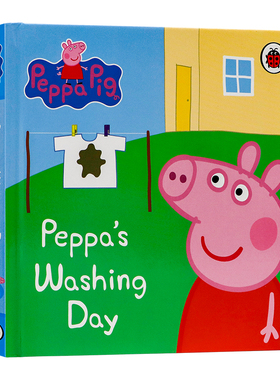 小猪佩奇的洗衣日我的首本故事书英文原版绘本 Peppa Pig Peppa's Washing Day My First Storybook 粉红猪小妹大扫除精装纸板书