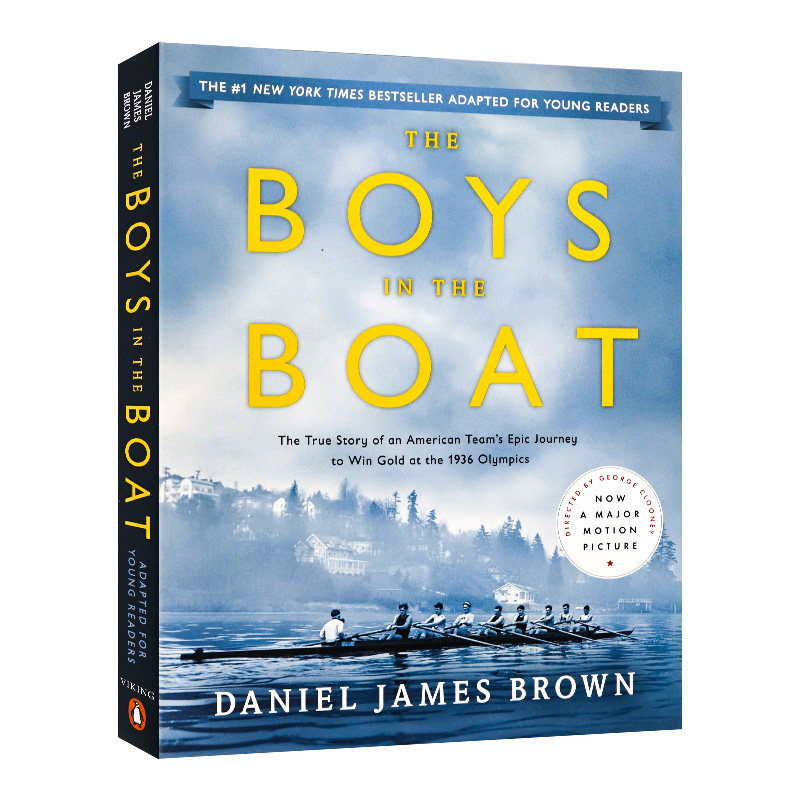 激流男孩 英文原版 The Boys in the Boat 青少版 畅销青春成长 美国队1936 年奥运会夺金历史 Daniel James Brown 儿童课外阅读