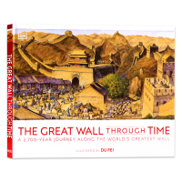DK穿越时空的长城 英文原版绘本 The Great Wall Through Time儿童历史科普百科读物 中国长城2700年历史 艺术收藏品精装大开彩图
