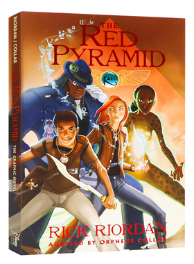 埃及守护神系列漫画1凯恩与邪神之塔英文原版 The Kane Chronicles Book1 The Red Pyramid  The Graphic Novel 全彩章节桥梁小说
