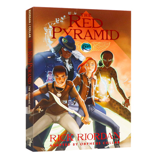 埃及守护神系列漫画1凯恩与邪神之塔英文原版 The Kane Chronicles Book1 The Red Pyramid  The Graphic Novel 全彩章节桥梁小说