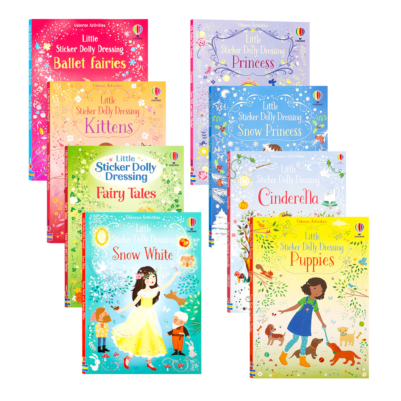 Usborne出品 多莉贴纸换装书系列 英文原版Little Sticker Dolly Dressing 儿童趣味换装贴纸书 幼儿动手益智绘本 宝宝早教互动图片