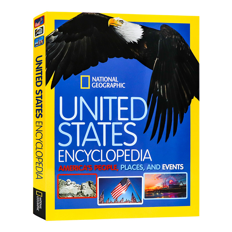 美国国家地理美国知识大百科英文原版 National Geographic United States Encyclopedia 小学STEAM科普百科读物精装收藏版大开本
