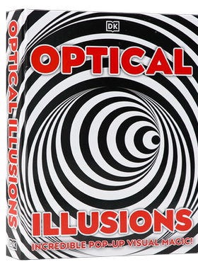 DK精品视觉魔术英文原版 Optical Illusions 视错觉知识科普 儿童谜题互动解谜游戏 立体图画书立体视觉错觉 儿童课外探索读物