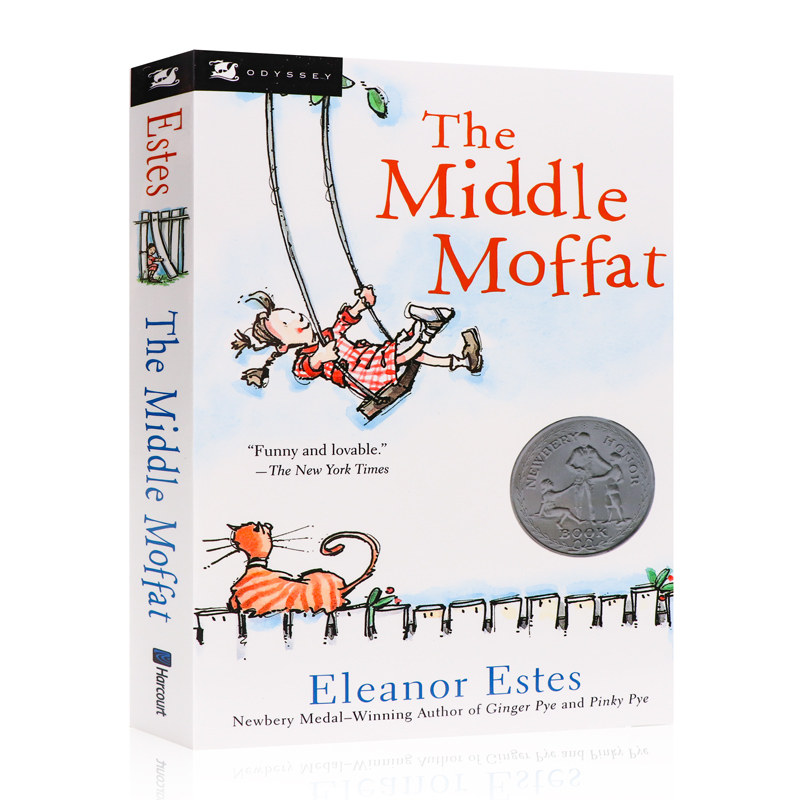 中间莫法特英文原版 The Middle Moffat 摩法特一家鬼灵精阿珍纽伯瑞奖儿童文学小说读物Houghton Mifflin出版进口_虎窝淘