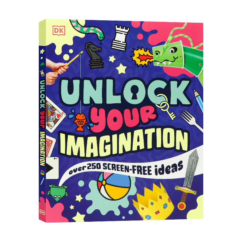 DK精品 解锁你的想象力 英文原版 Unlock Your Imagination 荣获 2018 年创意玩乐奖的全彩图文宝典专治孩子无聊时光 平装