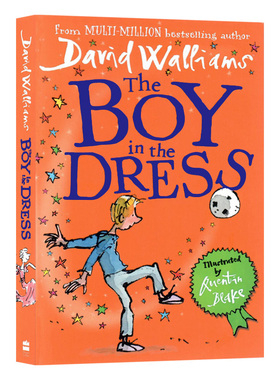 小男子汉 英文原版 The Boy in the Dress 大卫少年幽默小说系列 罗尔德达尔继承人David Walliams 儿童课外阅读插图小说
