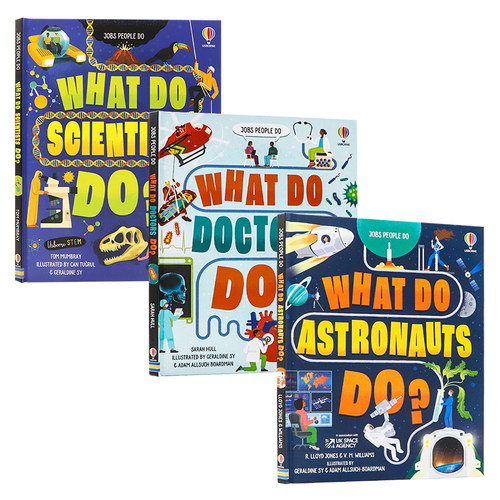 Usborne出品职业启蒙3册英文