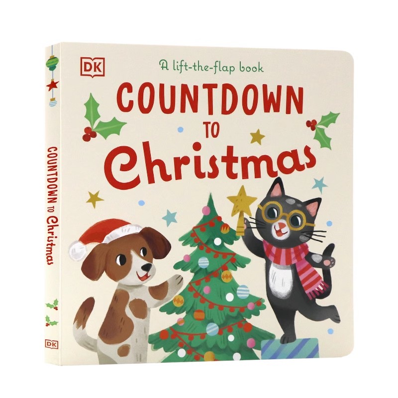 圣诞节倒计时英文原版绘本