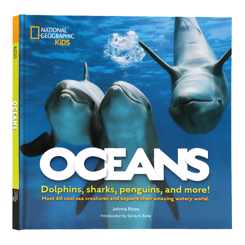 美国国家地理 海洋动物 英文原版绘本 National Geographic Kids Oceans Dolphins sharks penguins 全彩精装大开科普读物