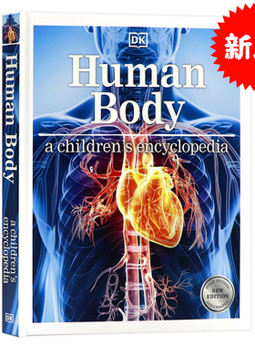 新版DK 儿童人体百科全书 英文原版 Human Body A Children's Encyclopedia DK科学百科系列 英语科普读物 全彩精装图解大开本