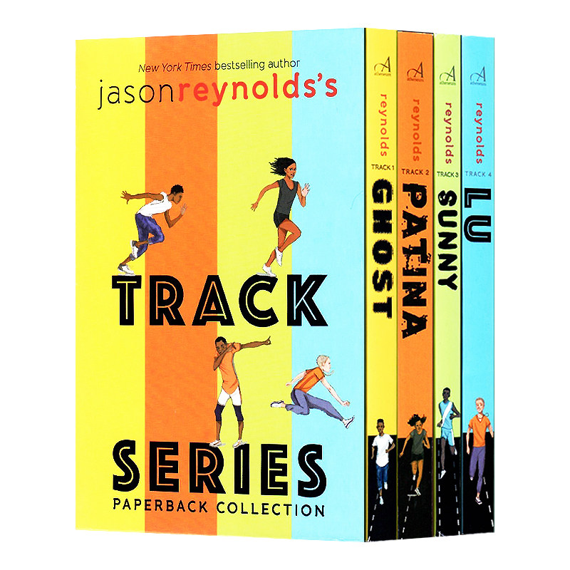 田径队系列4册套装 英文原版儿童小说 Jason Reynolds's Track Series Paperback Collection 纽伯瑞作家杰森雷诺兹成长与跑步灵魂