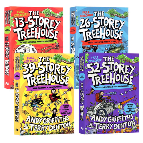 小屁孩树屋历险记4册英文原版