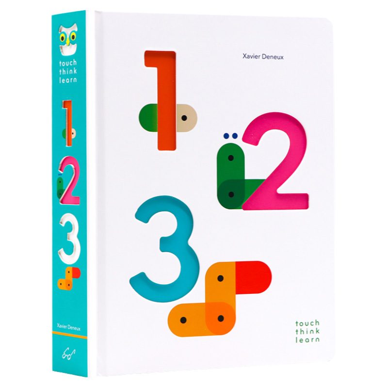123数字触摸纸板书英文原版绘本