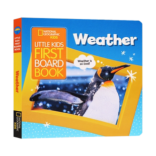 国家地理儿童 天气英文原版绘本 Little Kids First Board Book: Weather儿童科普纸板书Ruth Musgrave亲子互动科普儿童图画书