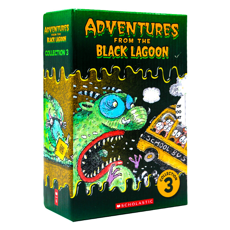 黑潭小学历险记盒装21-30册 英文原版 Black Lagoon Collection Set 3  黑湖小学 学乐课外阅读 儿童章节桥梁书 睡前读物