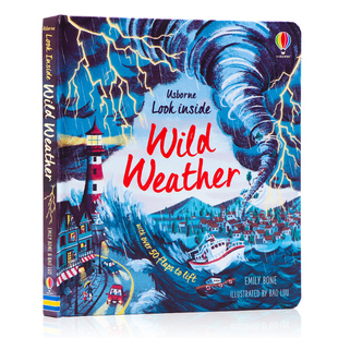 Weather inside 绘本 Usborne看里面系列 了解自然灾害儿童环保启蒙翻翻书纸板书科普百科读物 英文原版 Wild Look 自然天气