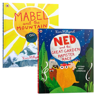 Ladybird小瓢虫励志绘本2册英文原版 Mabel and the Mountain/ Ned and the Great Garden Hamster Race 情商性格英语启蒙亲子阅读