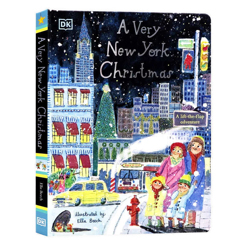 圣诞主题翻翻书英文原版绘本