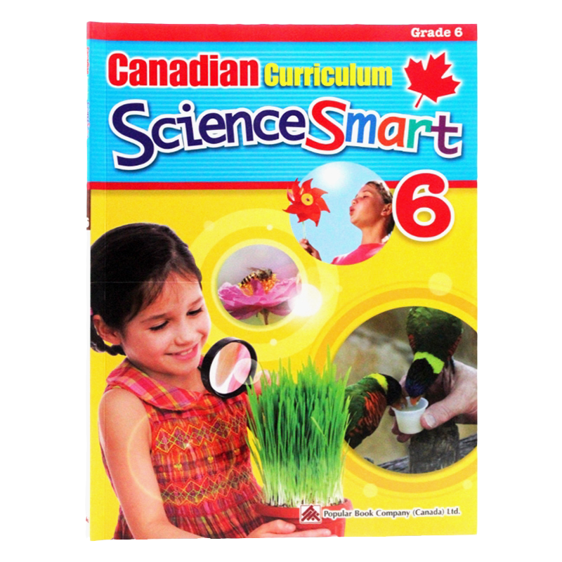 加拿大教材科学练习册6年级 英文原版 Canadian Curriculum Science Smart Grade 6 进口教材教辅工具书六年级 Popular book