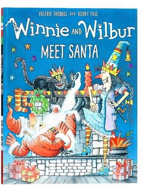 女巫温妮绘本系列 遇见圣诞老人 英文原版绘本 Winnie and Wilbur Meet Santa 吴敏兰书单温妮女巫魔法绘本图画书平装 牛津出版社
