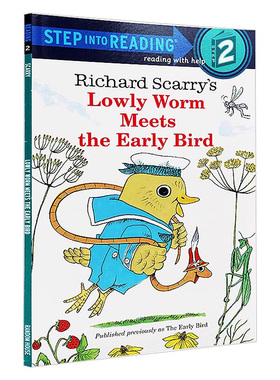 理查德 斯凯瑞故事书 英文原版 Step into Reading 3 Richard Scarry's The Early Bird  睡前童话故事性格习惯养成儿童读物书