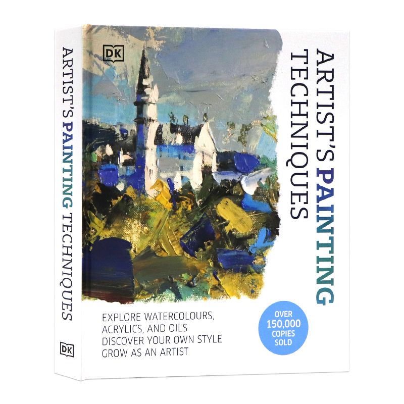 新版DK出品艺术家绘画技巧英文原版 Artist's Painting Techniques 探索水彩丙烯油彩基本指南掌握绘画科普百科精装艺术画册画集