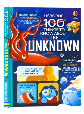 关于未知事物的100件事英文原版100 Things to Know About the Unknown Usborne大发现系列精装青少年科普百科知识绘本Usborne