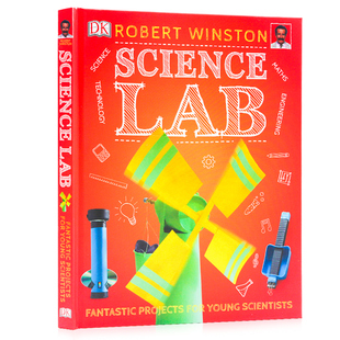 科学实验室 STEM大课题科学实验少儿科普知识百科课外读物亲子共读精装 Science 英文原版 大开 Lab DK儿童STEM