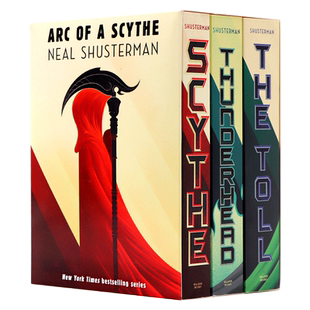 大镰刀三部曲 英文原版 The Arc of a Scythe Trilogy Scythe Thunderhead The Toll Neal 惊悚小说 普利策奖获奖作品Shusterman
