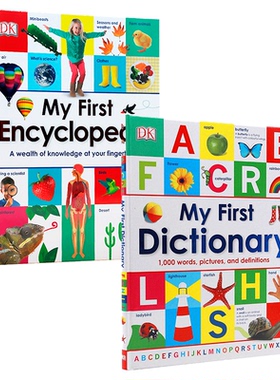现货 DK My First Dictionary 我的字典 儿童图解词典系列精装大开 英文原版绘本 培养宝宝英语读本 认知单词学习能力参考书 教辅