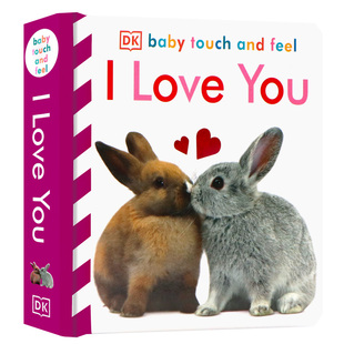 Feel 幼儿英语启蒙触摸纸板书撕不烂 Touch 感官智力开发早教 绘本 and You我爱你英文原版 DK宝宝触摸书Baby Love