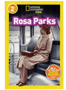 黑人民权行动主义者 英文原版绘本 National Geographic Kids Level2:Rosa Parks 国家地理分级阅读少儿科普百科英语童书人物传记