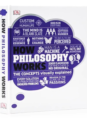 DK视觉图解百科哲学如何运作 英文原版 How Philosophy Works The concepts visually explained 哲学科普读物精美插图精装版