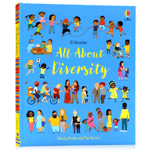 Usborne出品关于多样性英文原版绘本 All About Diversity4-6岁儿童低幼英语启蒙图画书世界各地不同种族文化风俗习惯学会和平友好