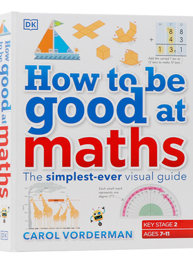 DK出品如何学好数学英文原版 How to be Good at Maths 图解数学全彩STEM百科创新思维培养介绍数学概念几何学习技巧教辅指南