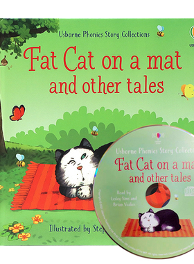 Usborne出品 语音故事 垫子上的肥猫和其他故事 附CD Phonics stories: Fat Cat on a Mat and other tales亲子共读儿童睡前故事书