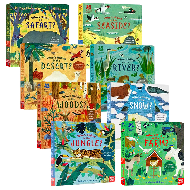 谁躲在这里系列8册英文原版